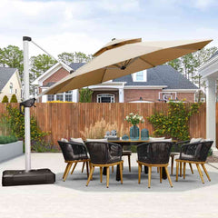 Patio Umbrella Outdoor Round Umbrella Large Cantilever Umbrella Windproof Offset Umbrella Heavy Duty Sun Umbrella