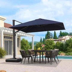 Cantilever Patio Umbrella Large Outdoor Aluminum Offset Shade Sun Umbrella Heavy Duty for Garden Deck Pool