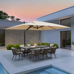 Cantilever Patio Umbrella Large Outdoor Aluminum Offset Shade Sun Umbrella Heavy Duty for Garden Deck Pool