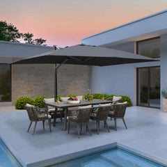 Cantilever Patio Umbrella Large Outdoor Aluminum Offset Shade Sun Umbrella Heavy Duty for Garden Deck Pool