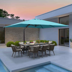 Cantilever Patio Umbrella Large Outdoor Aluminum Offset Shade Sun Umbrella Heavy Duty for Garden Deck Pool