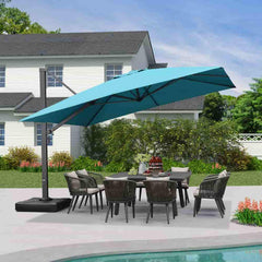 Cantilever Patio Umbrella Large Outdoor Aluminum Offset Shade Sun Umbrella Heavy Duty for Garden Deck Pool