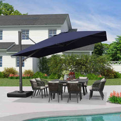 Cantilever Patio Umbrella Large Outdoor Aluminum Offset Shade Sun Umbrella Heavy Duty for Garden Deck Pool