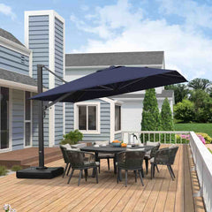 Cantilever Patio Umbrella Large Outdoor Aluminum Offset Shade Sun Umbrella Heavy Duty for Garden Deck Pool