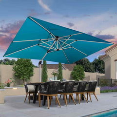 Patio Umbrella Outdoor Rectangle Umbrella Large Cantilever Umbrella Windproof Offset Umbrella Heavy Duty Sun Umbrella