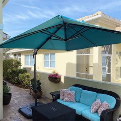 Patio Umbrella Outdoor Cantilever Square Umbrella Aluminum Offset Umbrella with 360-degree Rotation