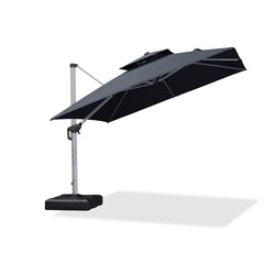 Patio Umbrella Outdoor Square Umbrella Large Cantilever Umbrella Windproof Offset Umbrella Heavy Duty Sun Umbrella