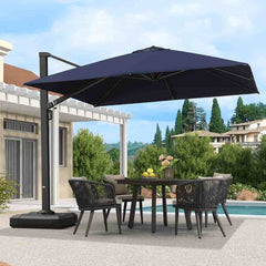 Cantilever Patio Umbrella Large Outdoor Aluminum Offset Shade Sun Umbrella Heavy Duty for Garden Deck Pool