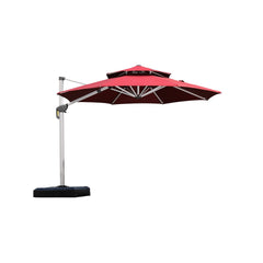 Patio Umbrella Outdoor Round Umbrella Large Cantilever Umbrella Windproof Offset Umbrella Heavy Duty Sun Umbrella