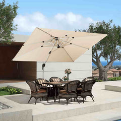 Patio Umbrella Outdoor Rectangle Umbrella Large Cantilever Umbrella Windproof Offset Umbrella Heavy Duty Sun Umbrella