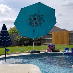 Patio Umbrella Outdoor Round Umbrella Large Cantilever Umbrella Windproof Offset Umbrella Heavy Duty Sun Umbrella