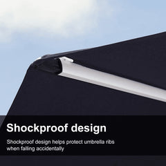 11 FT Double Top Deluxe Sunbrella Round Patio Umbrella Offset Hanging Umbrella Cantilever Umbrella